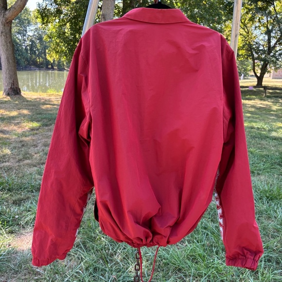 Oakley Jacket Mens XXL Nylon Icon Coach Sleeve Spellout Lightweight Buttons NEW - Picture 11 of 11